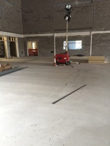 A concrete flooring project previously carried out by J Henshaw